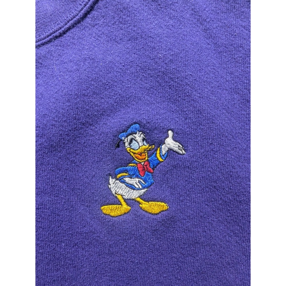 Vintage Disney Designs Long Sleeve Sweater Shirt Women Sz XL Purple Made In USA - Picture 4 of 11
